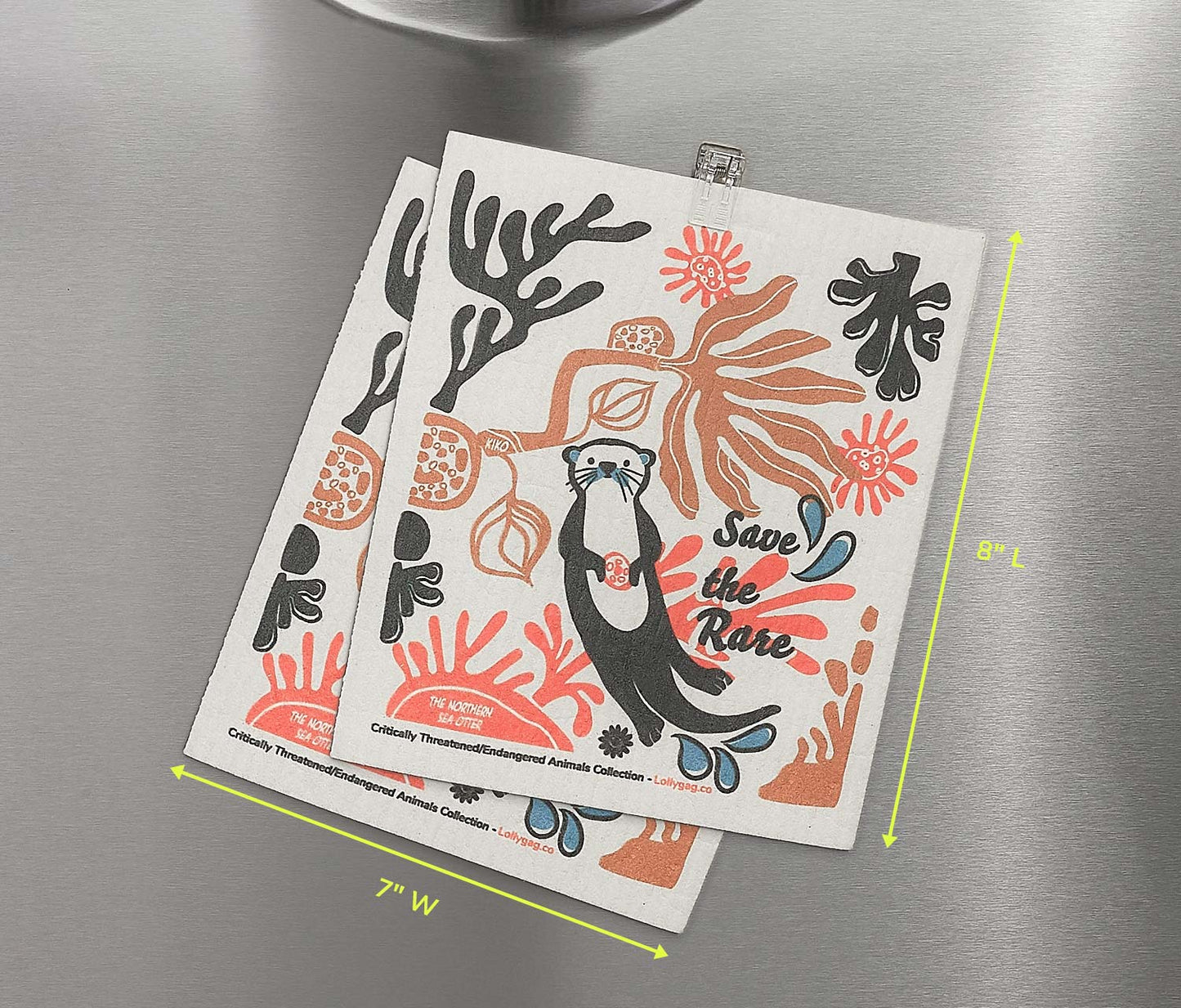 Northern Sea Otter Swedish Dishcloth Sets