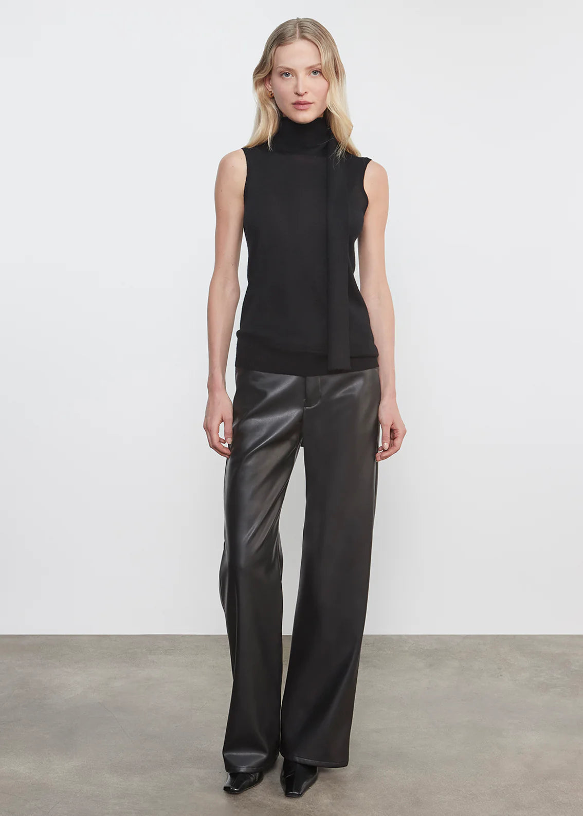 Leather Straight Leg