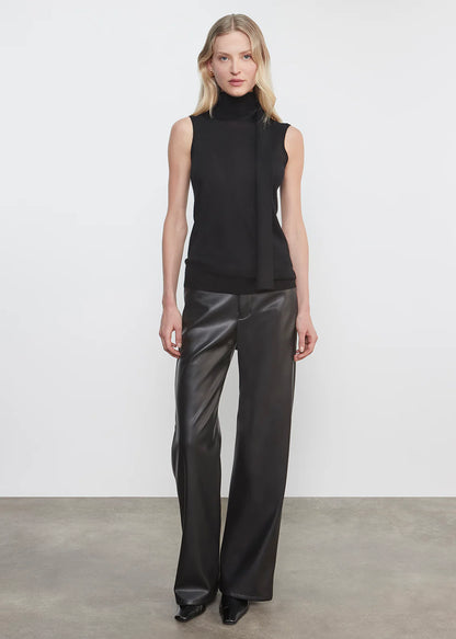 Leather Straight Leg