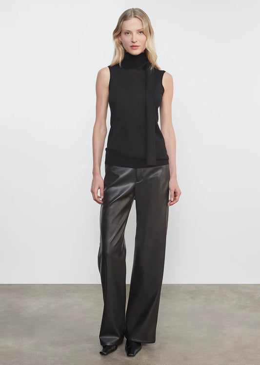 Leather Straight Leg