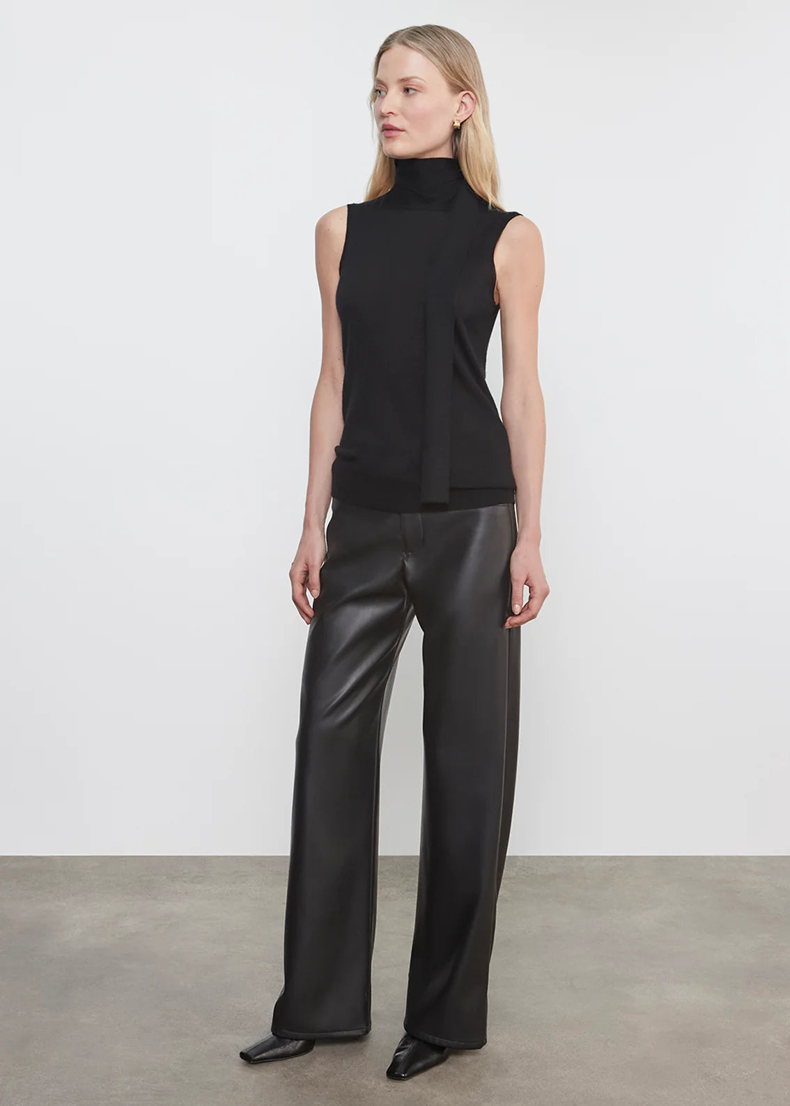 Leather Straight Leg