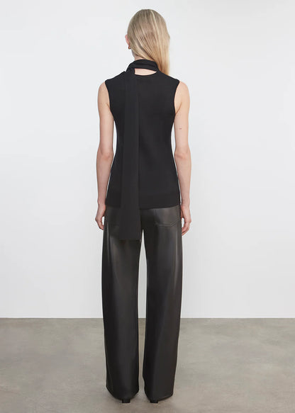 Leather Straight Leg