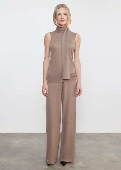 Cashmere Sleeveless Scarf Top