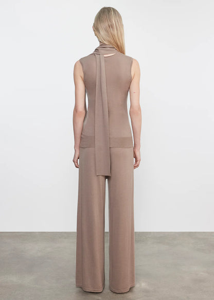 Cashmere Sleeveless Scarf Top