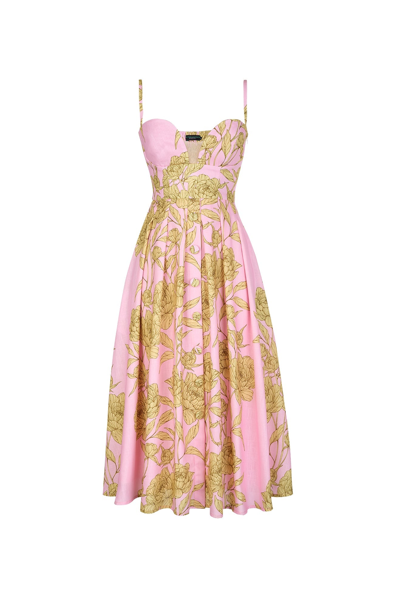 VENETA DRESS IN SUNLIT PINK PRINT