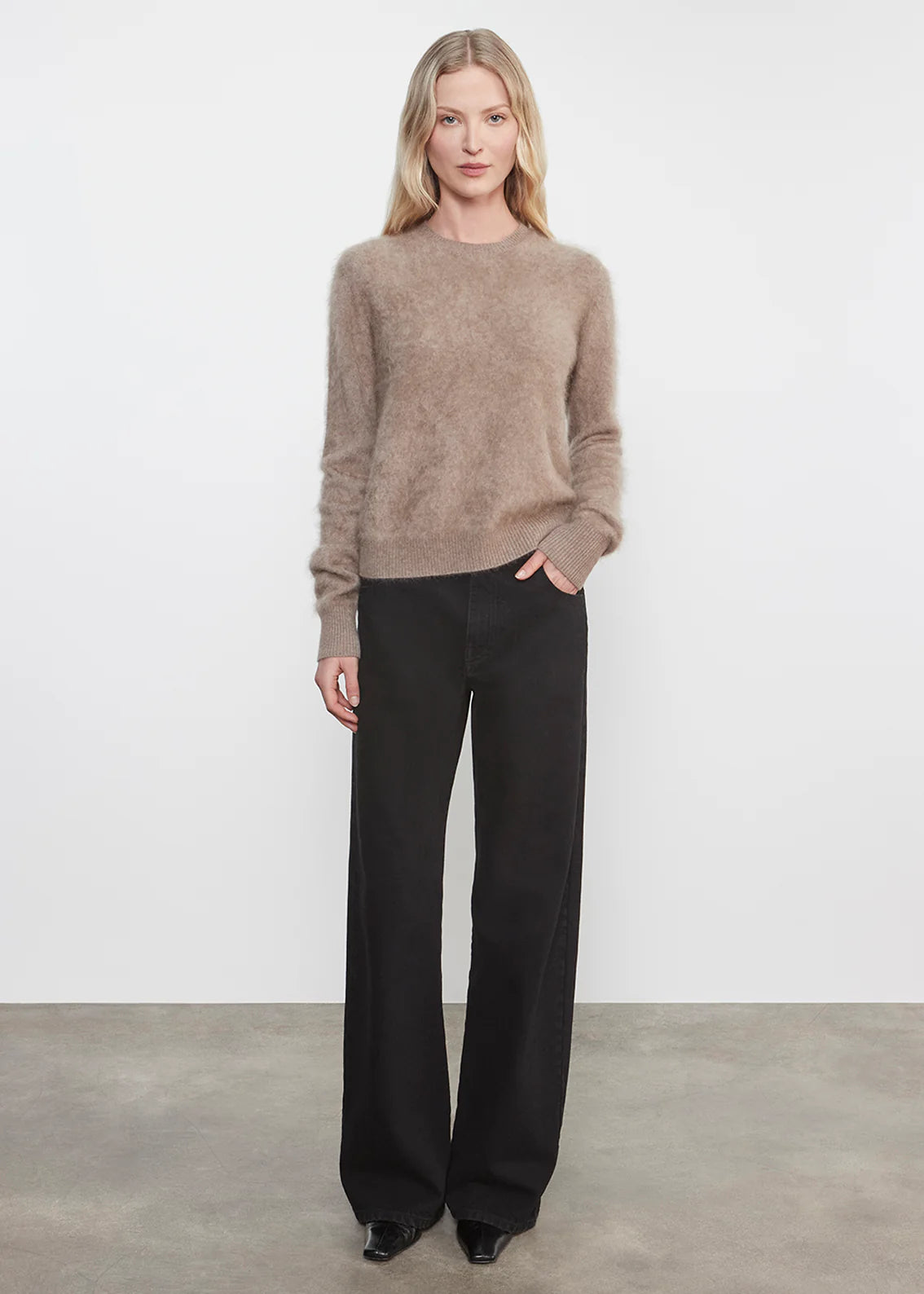 Longhair Cashmere Easy Crew