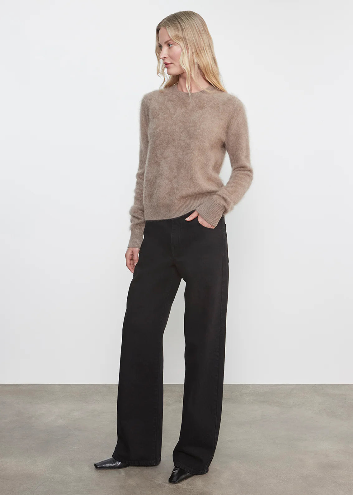 Longhair Cashmere Easy Crew