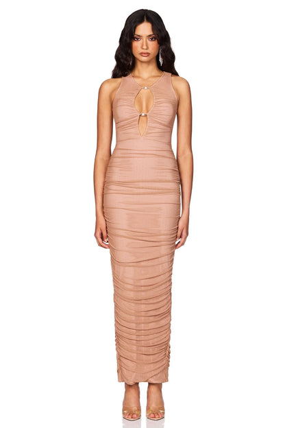 Chrystal Halter Maxi