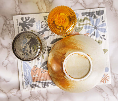 Fading Fantastical Wildlife Large Swedish Dishcloth/Dry Mats