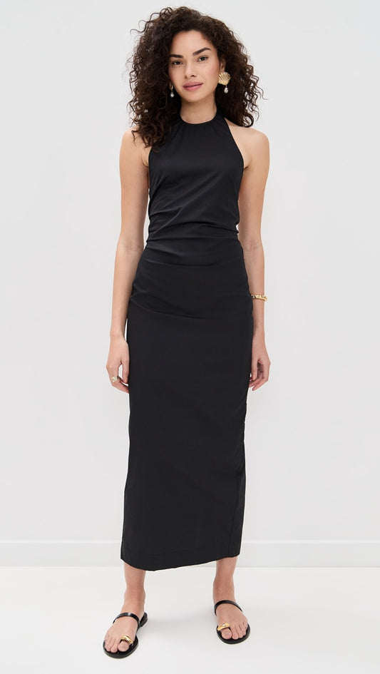 Poplin Halter Dress