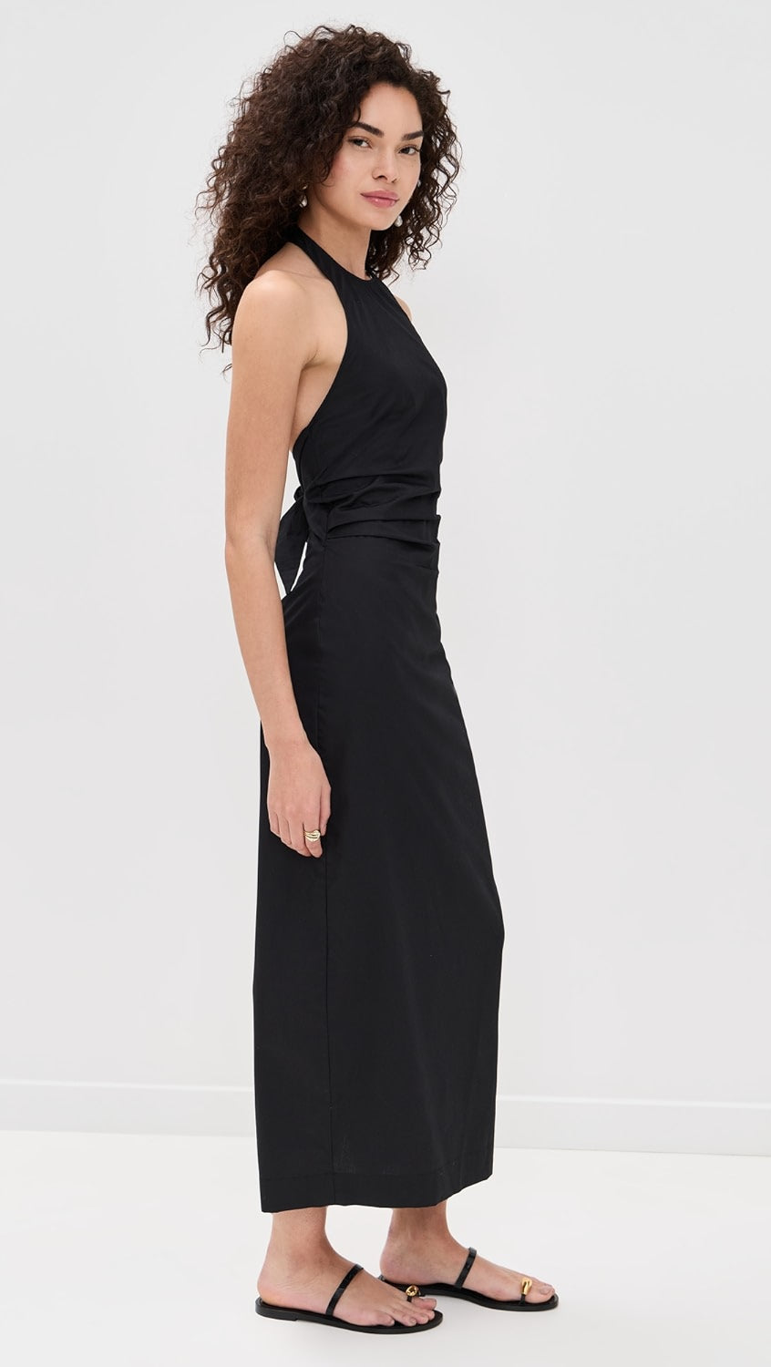 Poplin Halter Dress