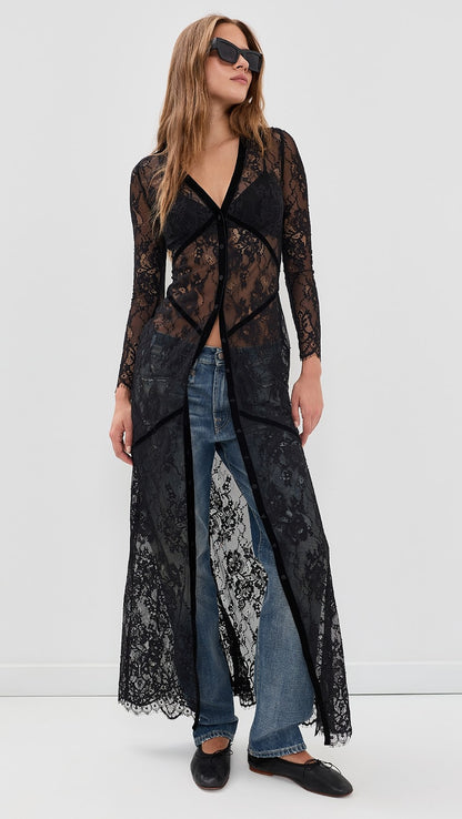 Poesy Lace Maxi Dress