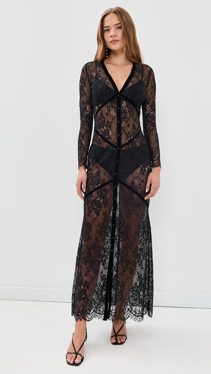 Poesy Lace Maxi Dress