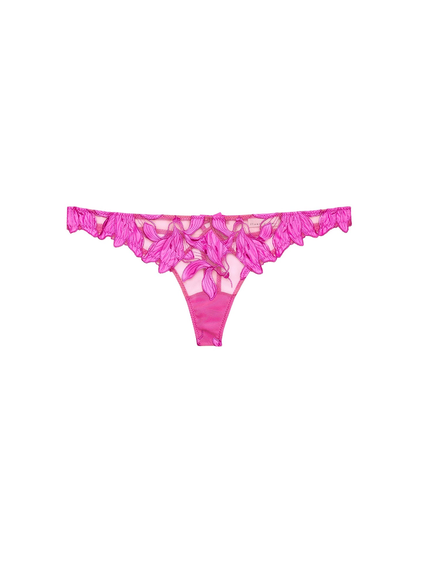 Lily Embroidery Hipster Thong