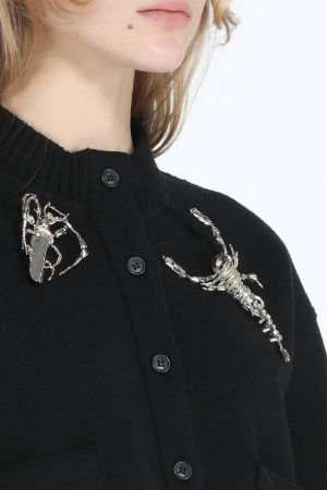 Crystal - Embellished Scorpio Brooch