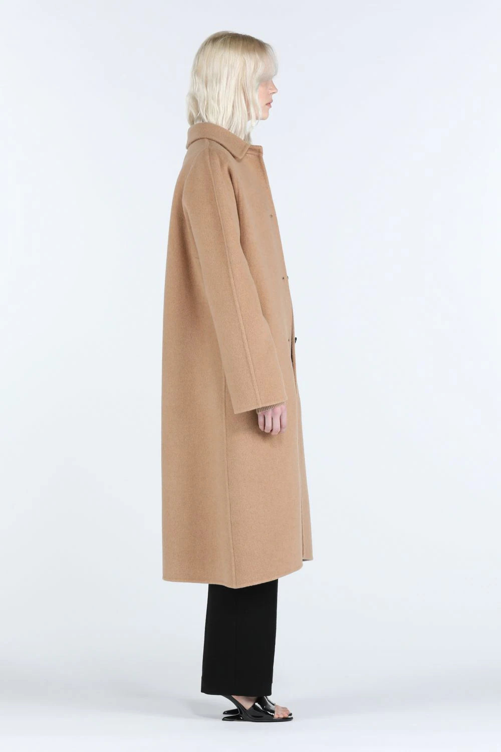 Oversized Double Faced Wool Coat