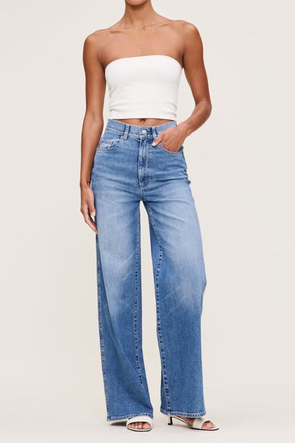 Hepburn Wide Leg High Rise 32" Jeans