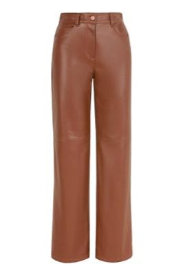 Wide Leg Pleather Pants